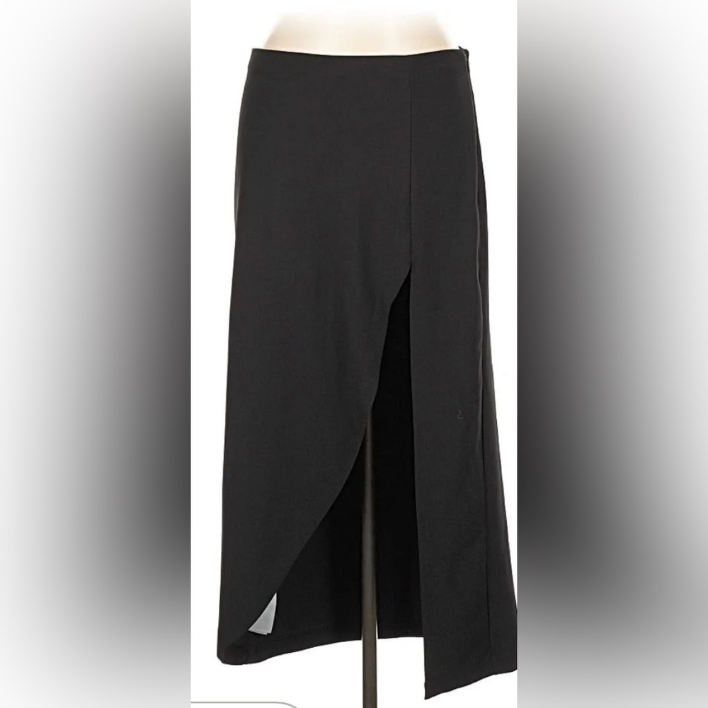 NWT Abercrombie Asymmetrical Black Maxi Skirt